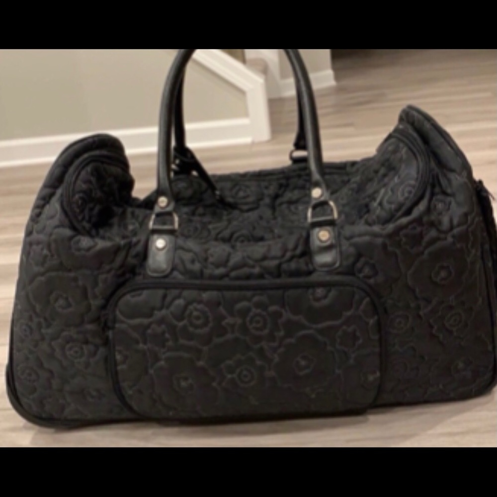 Thirty-One Black Rolling Duffle Bag- Large